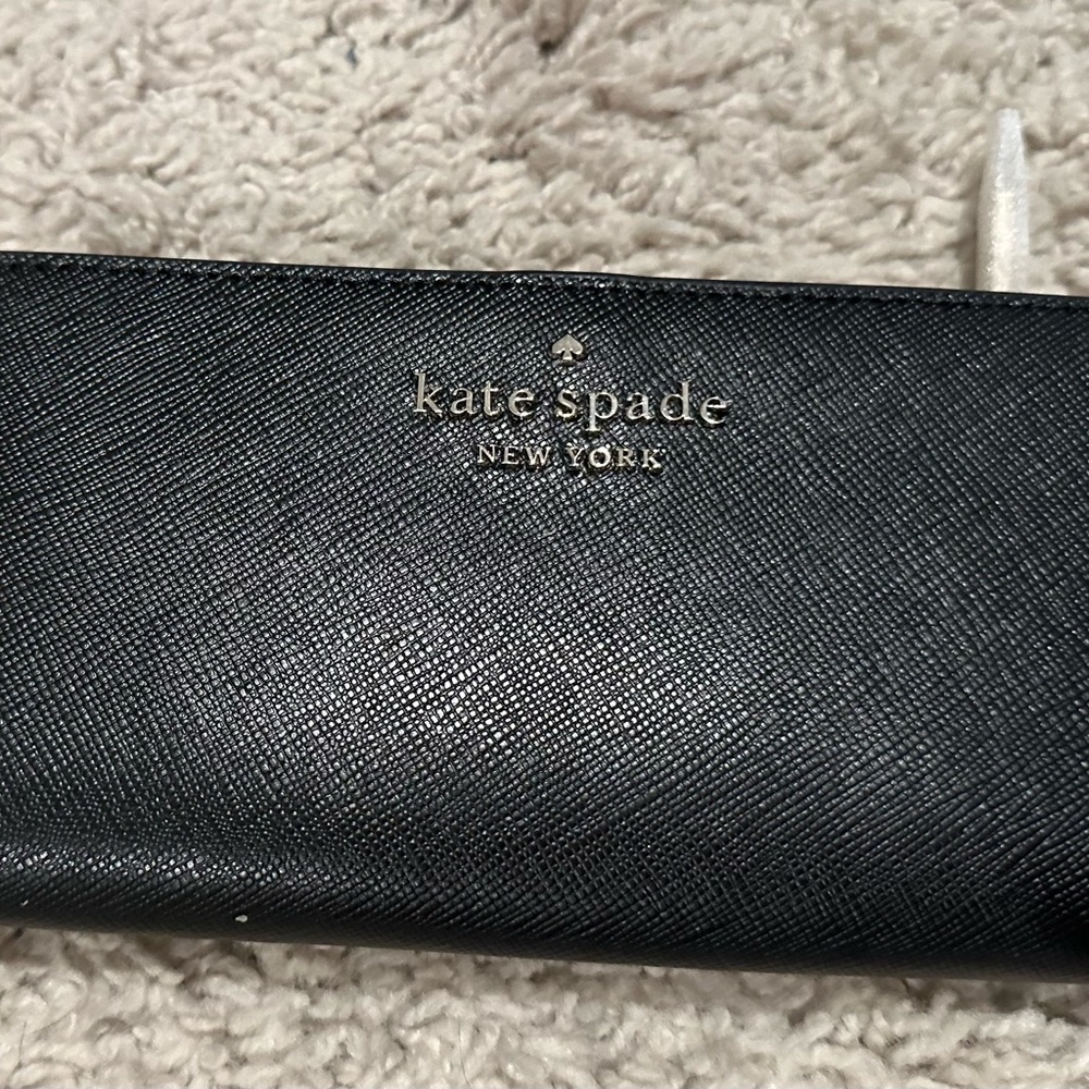 Kate Spade Staci black large bifold wallet